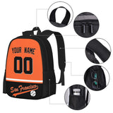 ANTKING San_Francisco Backpack High capacity Custom Any Name and Any Number Gifts for Kids Men Fans