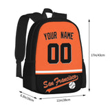 ANTKING San_Francisco Backpack High capacity Custom Any Name and Any Number Gifts for Kids Men Fans