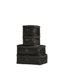 ANTLER - Compression Packing Cubes for Travel, Luggage Organiser for Suitcases or Bags, Travel Accessories, Set of 4, Black