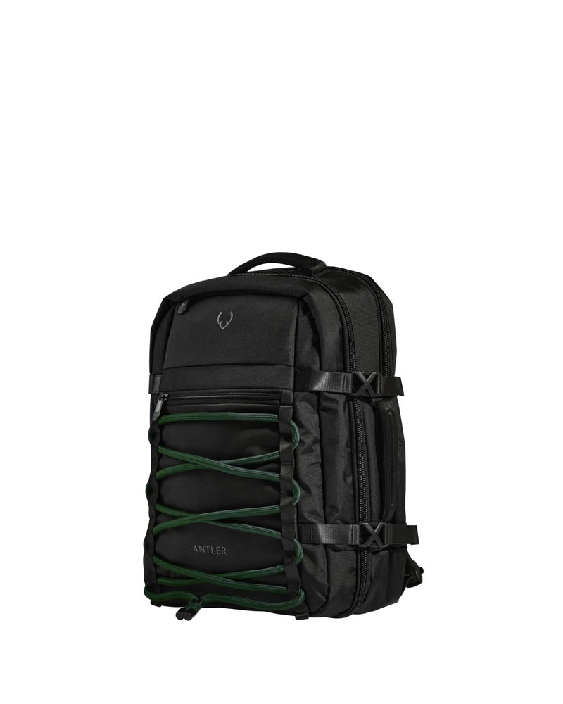 ANTLER - Discovery Backpack, 28L Rucksack with Laptop Pocket, Luggage Sleeve, Water - Resistant, Durable, for Travel, Work, School, Gym Bag for Men & Women - Green