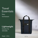 ANTLER - Essential Tote Backpack, Rucksack with Laptop Pocket, Suitcase Sleeve, Durable for Travel, Work, Gym Bag for Men & Women - Navy Blue