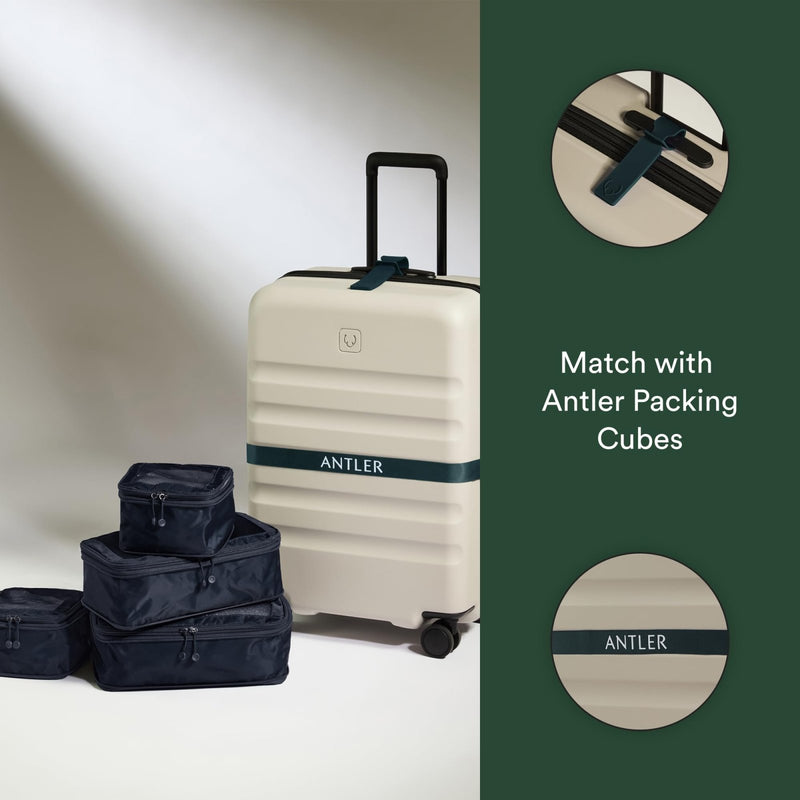 ANTLER Luggage Tags - Durable Rubber, for Suitcases & Travel Bags, Assorted Colors, Easy ID & Personalization, Fits Most Suitcases - 1.5 x 10.5 in - Indigo Blue