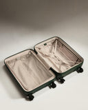 ANTLER - Single Stripe Hardside Luggage 26 Inch Checked - Medium Suitcase - Durable, Lightweight & Expandable, 4 Spinner Wheels - Adjustable Handle, TSA Lock - Green