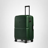 ANTLER - Single Stripe Hardside Luggage 26 Inch Checked - Medium Suitcase - Durable, Lightweight & Expandable, 4 Spinner Wheels - Adjustable Handle, TSA Lock - Green