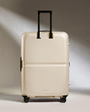 ANTLER - Single Stripe Hardside Luggage 32 Inch Large Suitcase - Durable, Lightweight & Expandable, 4 Spinner Wheels - Adjustable Handle, TSA Lock - Wheat Beige