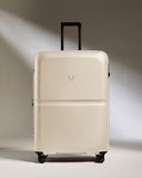 ANTLER - Single Stripe Hardside Luggage 32 Inch Large Suitcase - Durable, Lightweight & Expandable, 4 Spinner Wheels - Adjustable Handle, TSA Lock - Wheat Beige