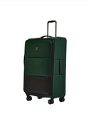 ANTLER - Soft Stripe Large Luggage - 31" Softside Suitcase, Durable, Lightweight & Expandable, 4 Spinner Wheels - Adjustable Handle, TSA Lock, Antler Green