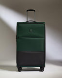 ANTLER - Soft Stripe Large Luggage - 31" Softside Suitcase, Durable, Lightweight & Expandable, 4 Spinner Wheels - Adjustable Handle, TSA Lock, Antler Green