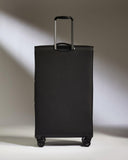 ANTLER - Soft Stripe Large Luggage - 31" Softside Suitcase, Durable, Lightweight & Expandable, 4 Spinner Wheels - Adjustable Handle, TSA Lock, Black
