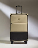 ANTLER - Soft Stripe Large Luggage - 31" Softside Suitcase, Durable, Lightweight & Expandable, 4 Spinner Wheels - Adjustable Handle, TSA Lock, Sand Yellow