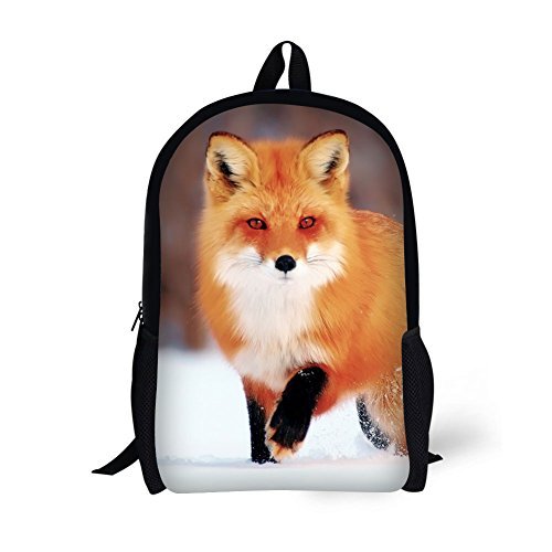 ANYFOCUS Backpack, Animal 3D Fox Pattern for Age 6-15 Years Old Kids Boys Girls | Backpacks4Less
