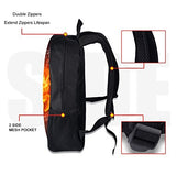 ANYFOCUS Backpack, Animal 3D Fox Pattern for Age 6-15 Years Old Kids Boys Girls