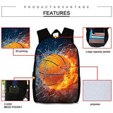 ANYFOCUS Backpack, Animal 3D Fox Pattern for Age 6-15 Years Old Kids Boys Girls