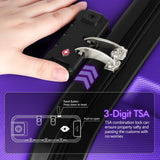 AnyZip Luggage PC ABS Hardside Lightweight Suitcase with 4 Universal Wheels TSA Lock Carry - On 20 Inch Violet Purple