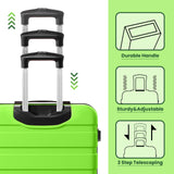 AnyZip Luggage Sets 3 Piece Hardshell Suitcase Set PC ABS Lightweight Travel Suitcases with 4 Double Spinner Wheels TSA Lock 20 24 28 Inch Apple Green