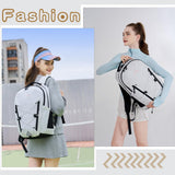AO ALI VICTORY Women's Laptop Backpack 15.6 inch,Travel Backpack for Men,College Bookbag, Lightweight Outdoor Sport Hiking Back Pack, Everyday Daypack, White