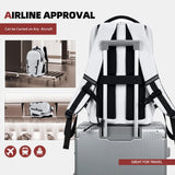 AO ALI VICTORY Women's Laptop Backpack 15.6 inch,Travel Backpack for Men,College Bookbag, Lightweight Outdoor Sport Hiking Back Pack, Everyday Daypack, White