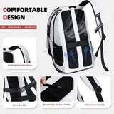 AO ALI VICTORY Women's Laptop Backpack 15.6 inch,Travel Backpack for Men,College Bookbag, Lightweight Outdoor Sport Hiking Back Pack, Everyday Daypack, White