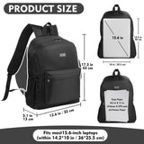 AOTIAN 17 - Inch Backpack for Adult, Durable Lightweight Bookbag for Boys & Girls, Daypack for College, Work, Travel & Hiking