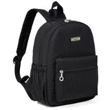 AOTIAN Mini Lightweight 11.8 Inch Backpack Durable Travel Hiking Women and Girls Small Daypack, 7 Liters Black