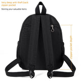 AOTIAN Mini Lightweight 11.8 Inch Backpack Durable Travel Hiking Women and Girls Small Daypack, 7 Liters Black