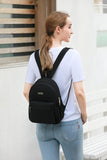 AOTIAN Mini Lightweight 11.8 Inch Backpack Durable Travel Hiking Women and Girls Small Daypack, 7 Liters Black