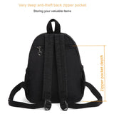 AOTIAN Mini Lightweight 11.8 Inch Backpack Durable Travel Hiking Women and Girls Small Daypack, 7 Liters Black
