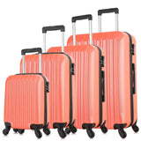 Apelila Suitcase Hardshell Luggage Sets,Travel Suitcase,Hard Shell Luggage Sets Carry On Luggage with Spinner Wheels Free Cover&Hanger Inside (Orange)
