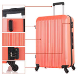 Apelila Suitcase Hardshell Luggage Sets,Travel Suitcase,Hard Shell Luggage Sets Carry On Luggage with Spinner Wheels Free Cover&Hanger Inside (Orange)