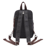 Arbag Small Cute Backpack Vintage Casual Canvas Shoulder Bag Daypack 8528bag,Black