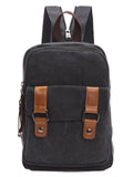 Arbag Small Cute Backpack Vintage Casual Canvas Shoulder Bag Daypack 8528bag,Black