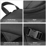 ArcEnCiel 10L Mini X - Small Tactical Backpack MOLLE Daypack Gear Pack Camping Bag with Patch (Black)