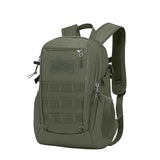 ArcEnCiel 20L Tactical Backpack MOLLE Daypack Gear Pack Camping Bag with Patch (Grey&Green)