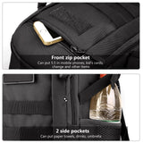 ArcEnCiel 20L Tactical Backpack MOLLE Daypack Gear Pack Camping Bag with Patch（Black）