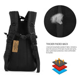 ArcEnCiel Motorcycle Tactical Backpack for Men - Sturdy‌ Military Pack with Rain Cover & Patch, MOLLE Water Resistant for Hiking, Commuting, Camping & Outdoor (Black)