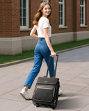 Arcoyard Rolling Backpack for Women, Travel Rolling Laptop Backpack with Wheels, Vertical & Horizontal Storage 2 In 1, Flip - Top Design, Water - Resistant Overnight College Underseat Carry on Luggage