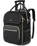 Arcoyard Rolling Backpack for Women, Travel Rolling Laptop Backpack with Wheels, Vertical & Horizontal Storage 2 In 1, Flip - Top Design, Water - Resistant Overnight College Underseat Carry on Luggage