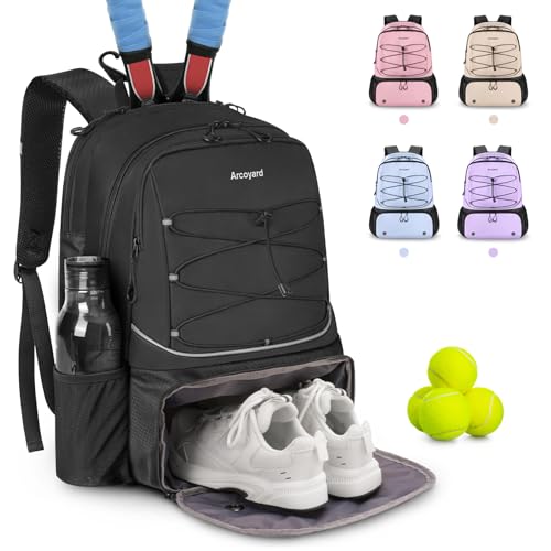 Arcoyard Tennis Bag, Large Tennis Bags For Women, Tennis Backpack with Ventilated Shoe Compartment and Insulated Pocket, Hold 2 Tennis | Backpacks4Less