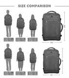 AREYTECO Carry On Backpack, 50L Extra Travel Laptop Backpack for Men Women, Big Bag Business Travel Essentials Gifts for men, 17 Inch Laptop Backpack Computer Bag Gifts for Him Men, Grey