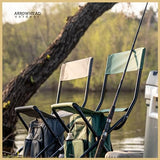 ARROWHEAD OUTDOOR 3-in-1 Compact Fishing Chair Backpack Stool & Insulated Cooler, w/Bottle Holder & Storage Bag, External Pockets, Backrest