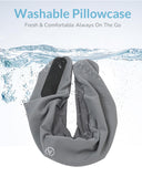 Artelse Neck Travel Pillow - Memory Foam Travel Pillow for Airplane, Washable Comfortable Breathable Cover, 360 Degree Support Ergonomic Design Best for Travel, Flight, Train, Sleeping