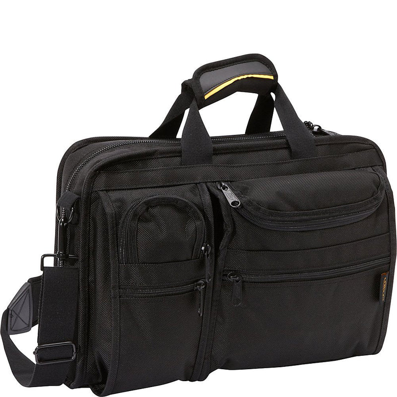 A.Saks Ballistic Nylon Organizer Briefcase