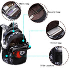 Asge Backpack for School Boys Backpacks for Kids Camo Bookbag for Middle School Bags Waterproof Travel Back Pack