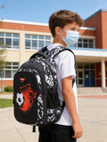 Asge Backpack for School Boys Backpacks for Kids Camo Bookbag for Middle School Bags Waterproof Travel Back Pack