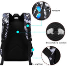 Asge Backpack for School Boys Backpacks for Kids Camo Bookbag for Middle School Bags Waterproof Travel Back Pack