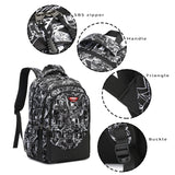 Asge Large Nylon Backpacks for Boys & Girls, Waterproof Satchel with Print, School Bags for 8 - 16 Years