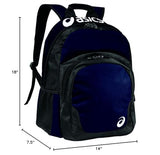 ASICS Team Backpack, Navy/Black, One Size