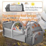 Astro alan Baby Diaper Bags with Changing Station, Waterproof Diaper Bag Backpack for Moms Dads with USB Charging Port, Baby Shower Gifts, Large Capacity diaper backpack, Grey