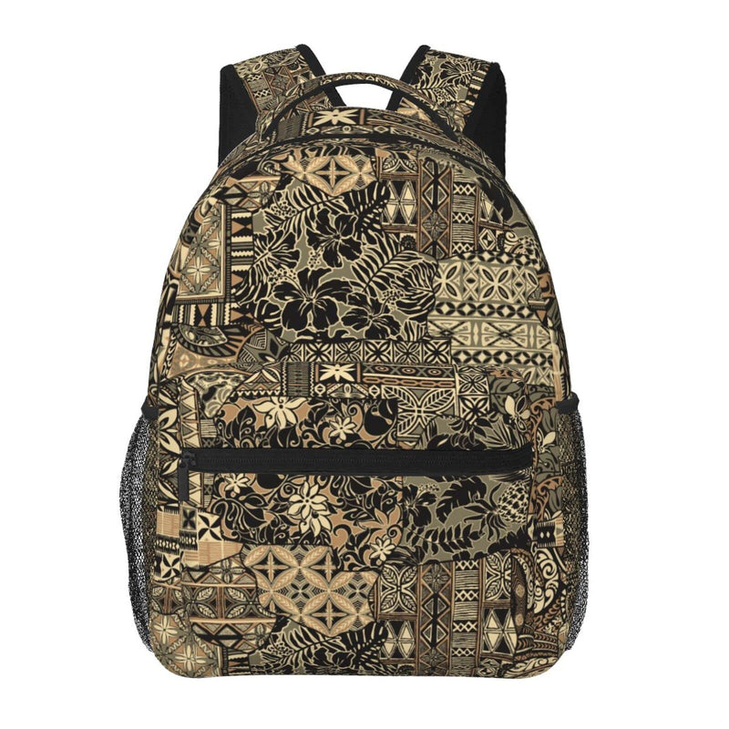 ASYG Hawaii Style Backpack Hawaiian Tribal Element Laptop Backpack Hawaii Tablet Bag Beach Bag Laptop Bag