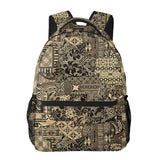 ASYG Hawaii Style Backpack Hawaiian Tribal Element Laptop Backpack Hawaii Tablet Bag Beach Bag Laptop Bag